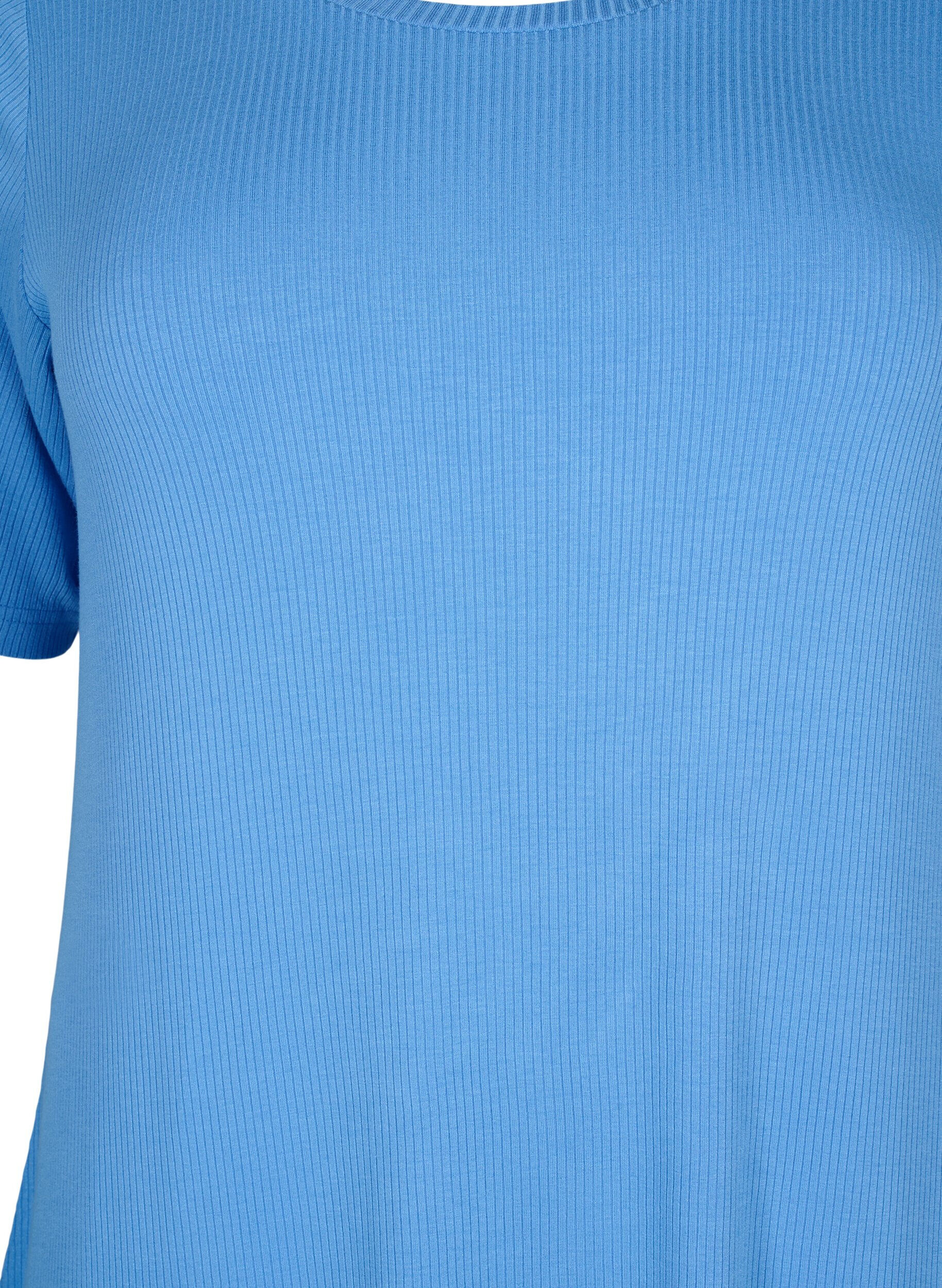 Zizzi Prazkowana sukienka midi z&nbsp;wiskozy z&nbsp;kr&oacute;tkim rekawem, Marina, Packshot image number 2