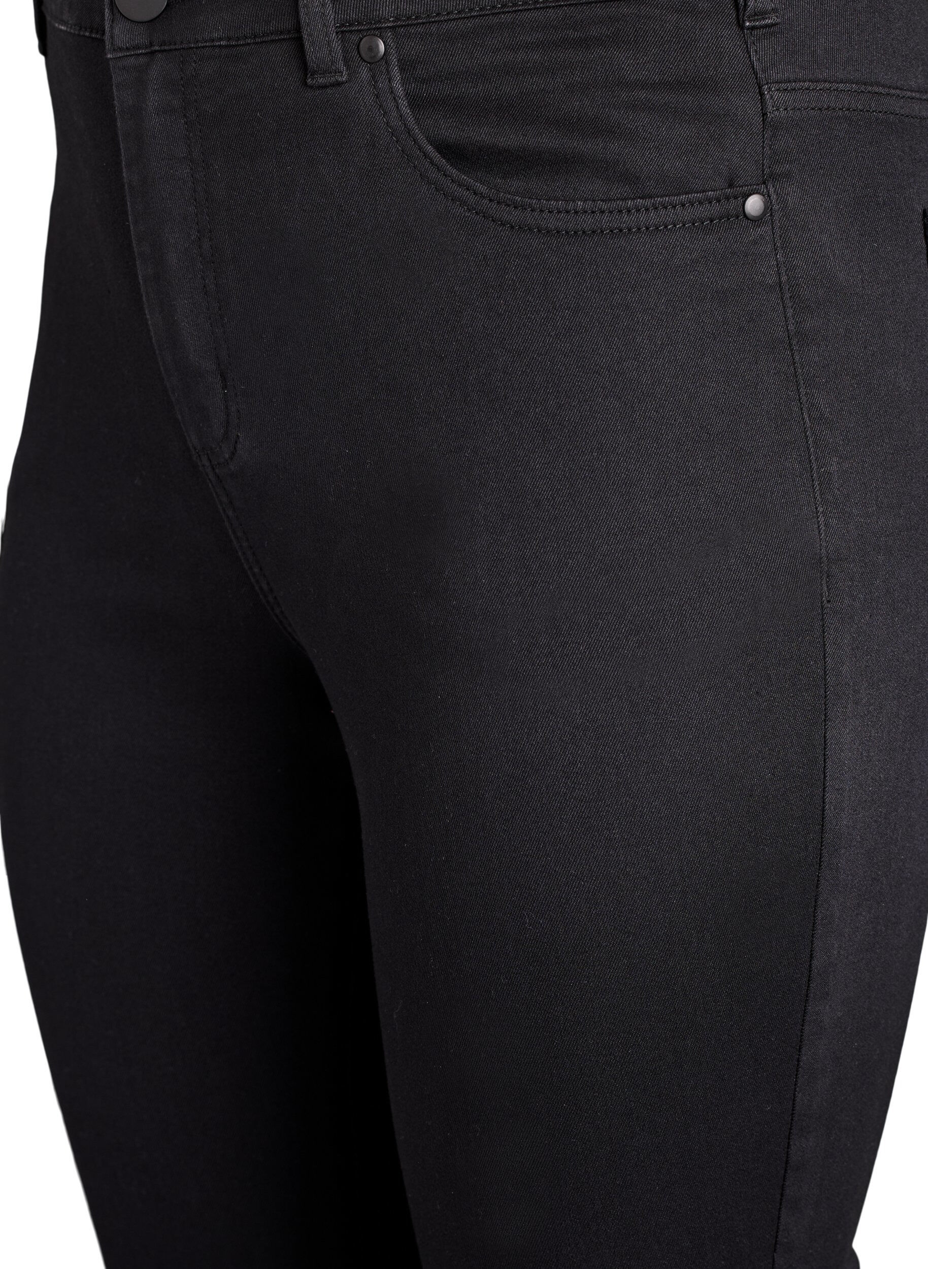 ZizziJeansy Amy super slim z wysokim stanem, Czarne, Packshot image number 2