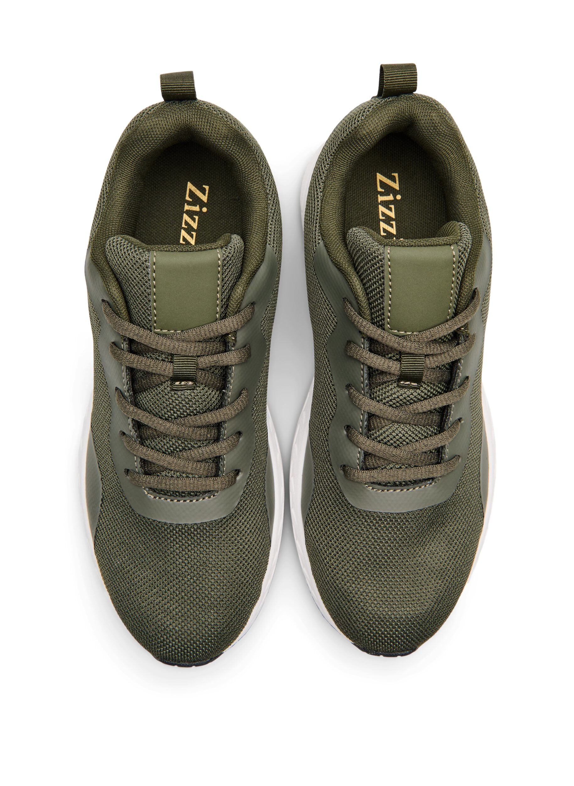 Zizzi Szerokie &ndash; Sneakersy z siatka, Zielony, Packshot image number 2