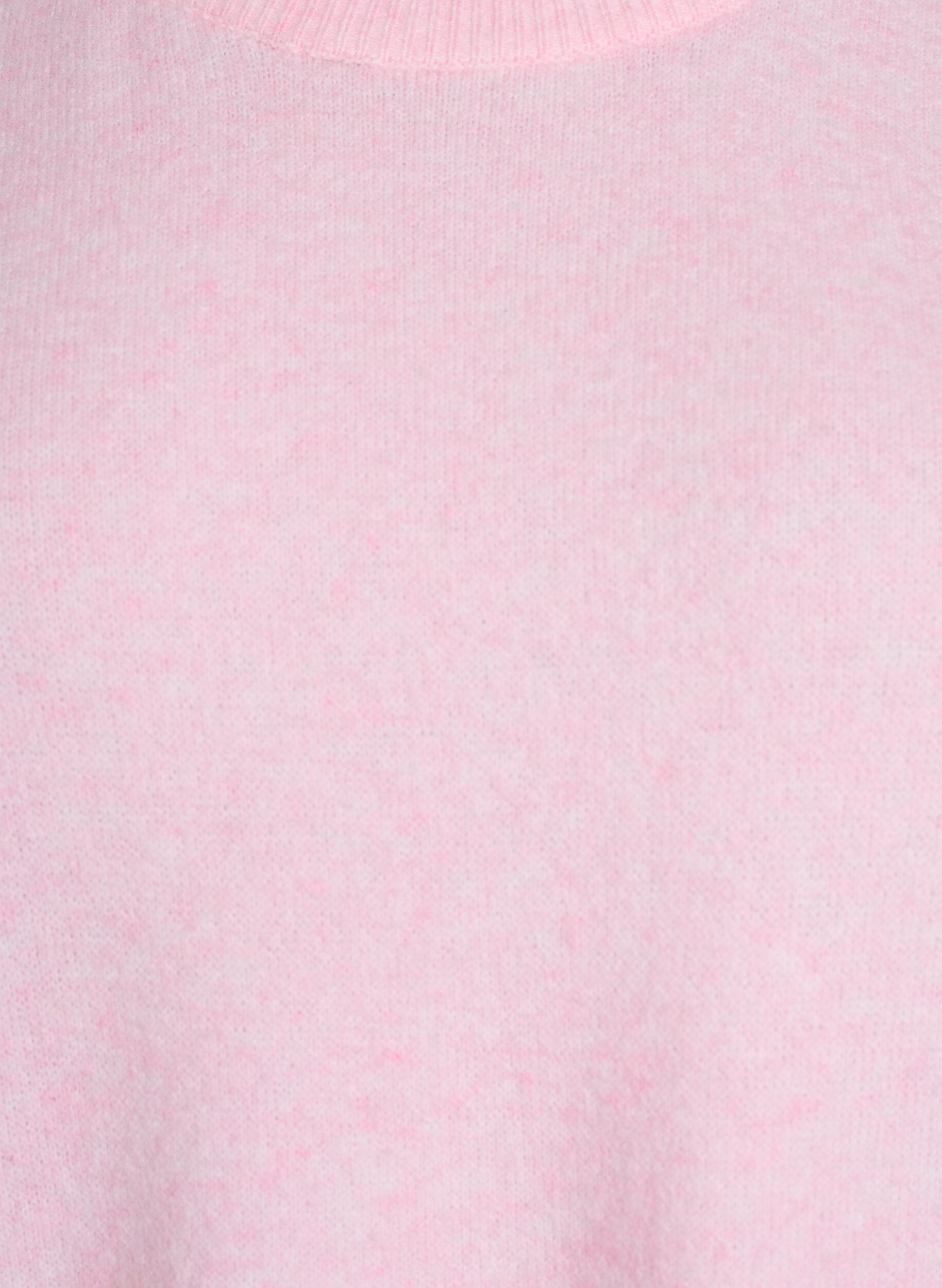 ZizziLuzna dzianinowa bluzka z kr&oacute;tkim rekawem, R&oacute;żowy, Packshot image number 2