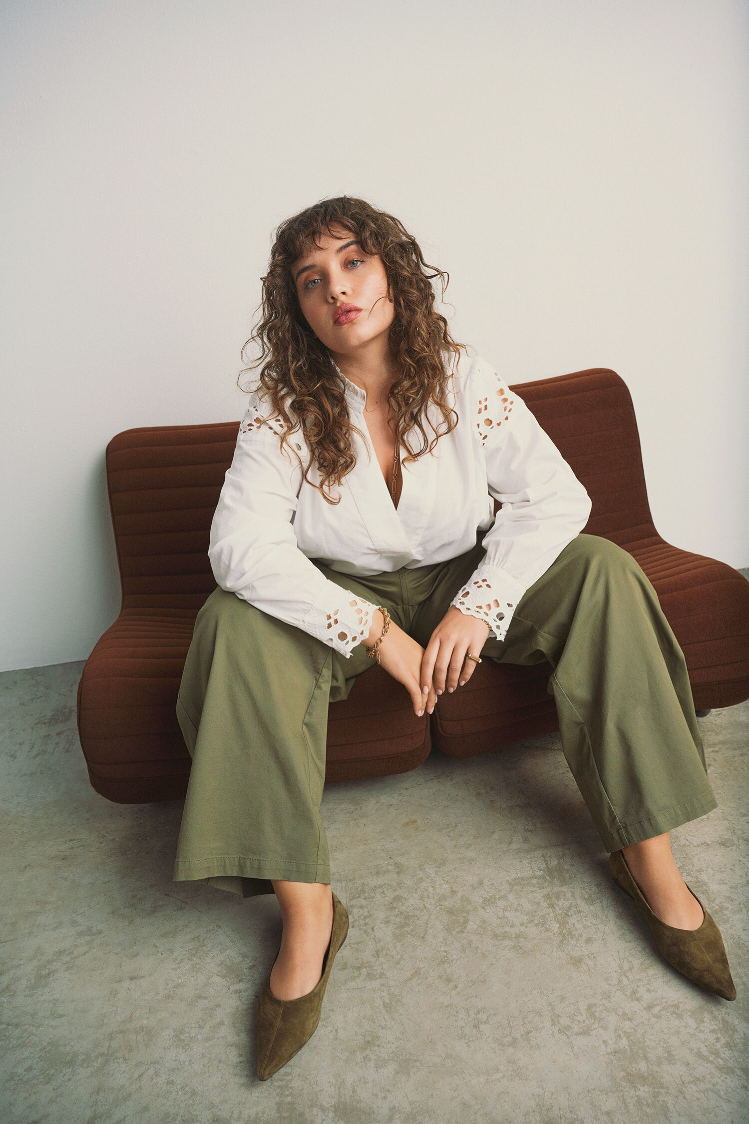 Zizzi Stylizacja z detalami w stylu broderie anglaise, , Model