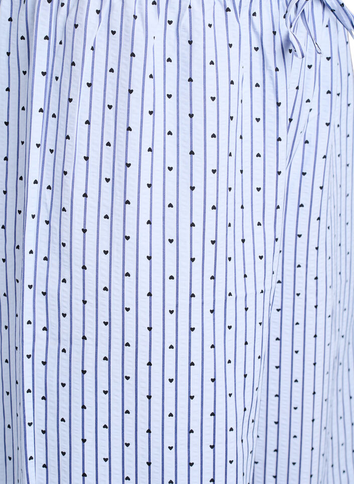 Luzne szyfonowe spodnie pizamowe z wysoka talia, Niebieskie, Packshot image number 2