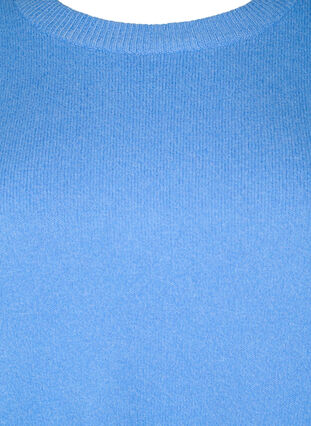 Sweter z dlugim rekawem i okraglym dekoltem, Blue Bonnet Mel., Packshot image number 2