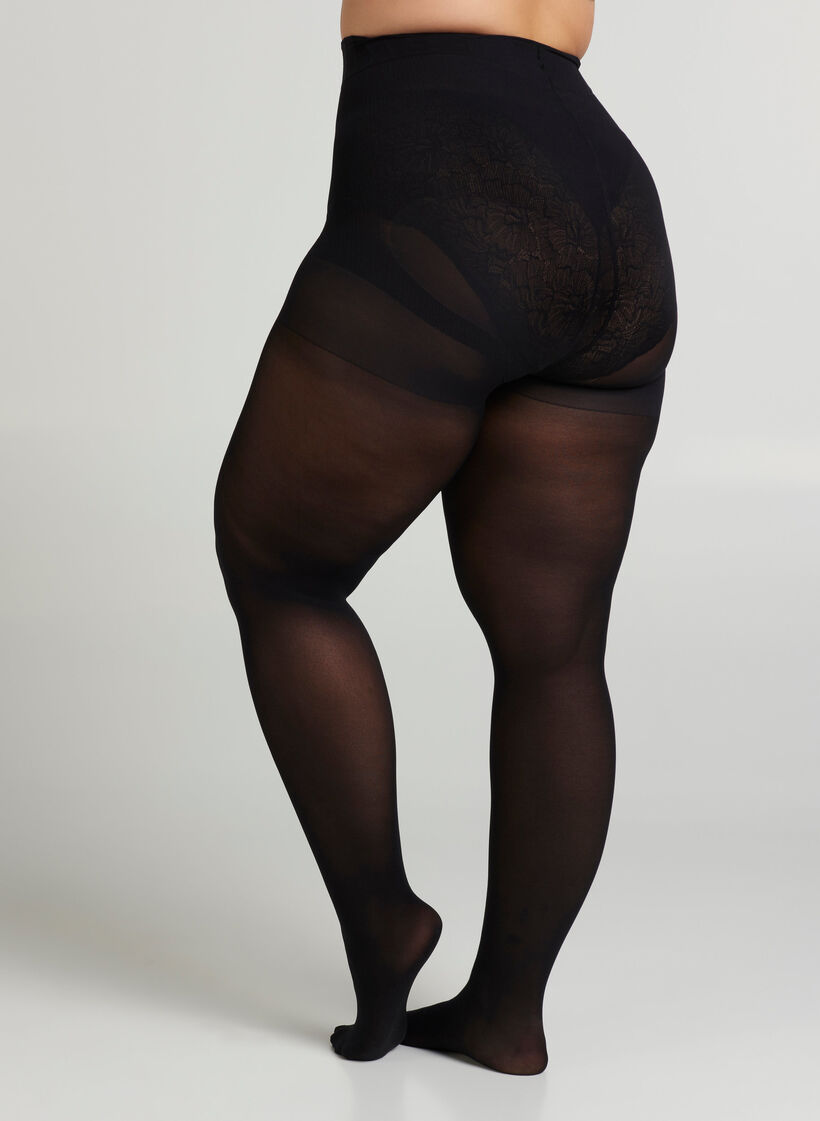 Modelujace sylwetke rajstopy 60 den z&nbsp;efektem push&nbsp;up, Czarne, Model image number 3