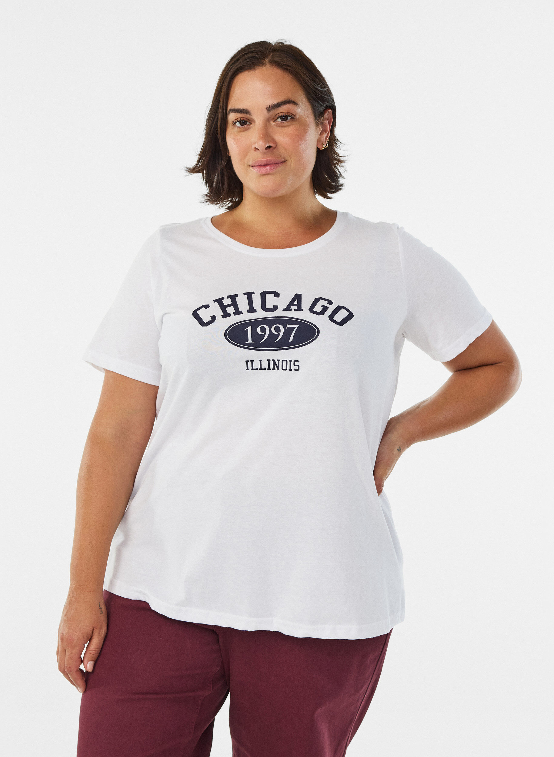 FLASH - T-shirt z nadrukiem, Biały, Model