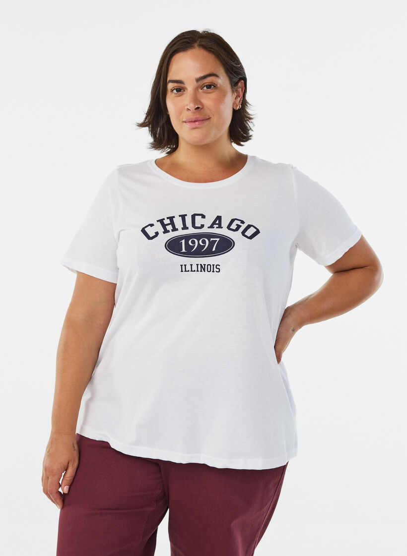 FLASH - T-shirt z nadrukiem, Biały, Model image number 0