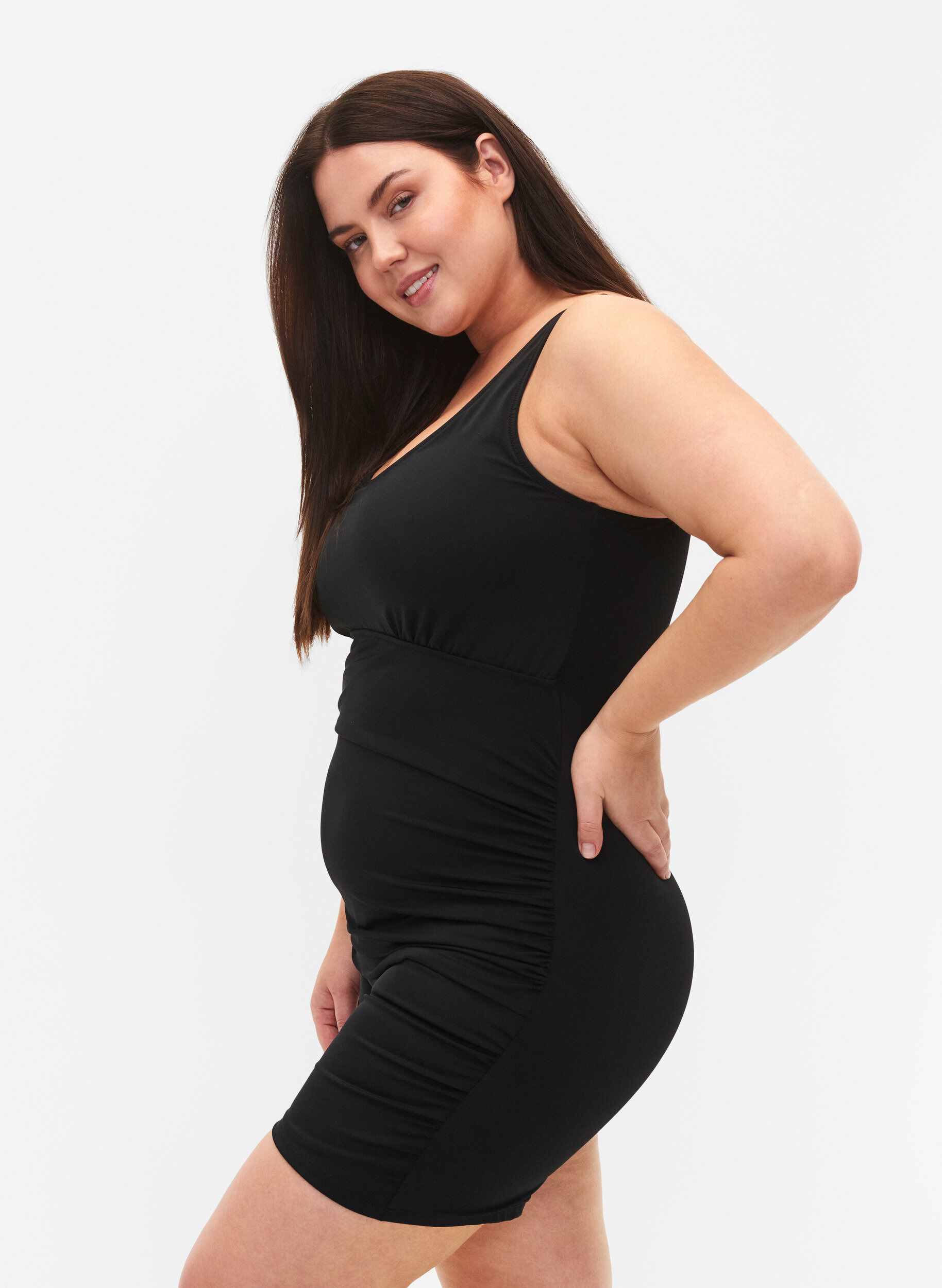 Zizzi Str&oacute;j kapielowy z nogawkami, Czarne, Model image number 2