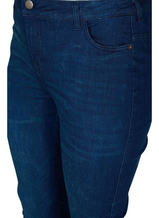Super waskie jeansy Amy z wysokim stanem, Dark blue, Packshot image number 2