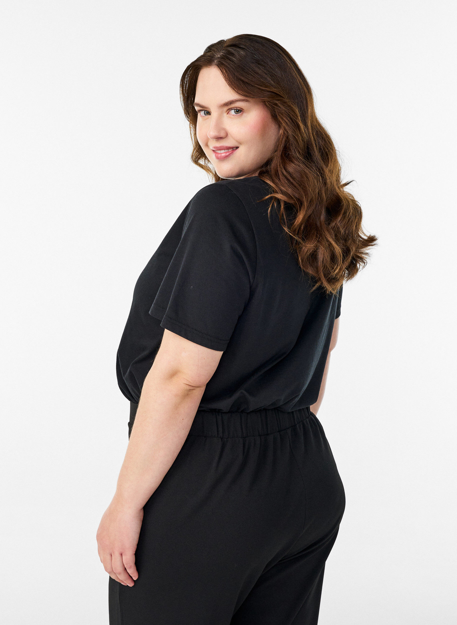 Zizzi FLASH - Koszulka z nadrukiem, Czarne, Model image number 2