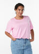 Koszulka z TENCEL&trade; Lyocell i paskami, R&oacute;żowy, Model image number 0