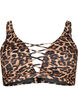 Biustonosz od bikini w panterke ze sznurkowymi detalami, Autentic Leopard, Packshot image number 0