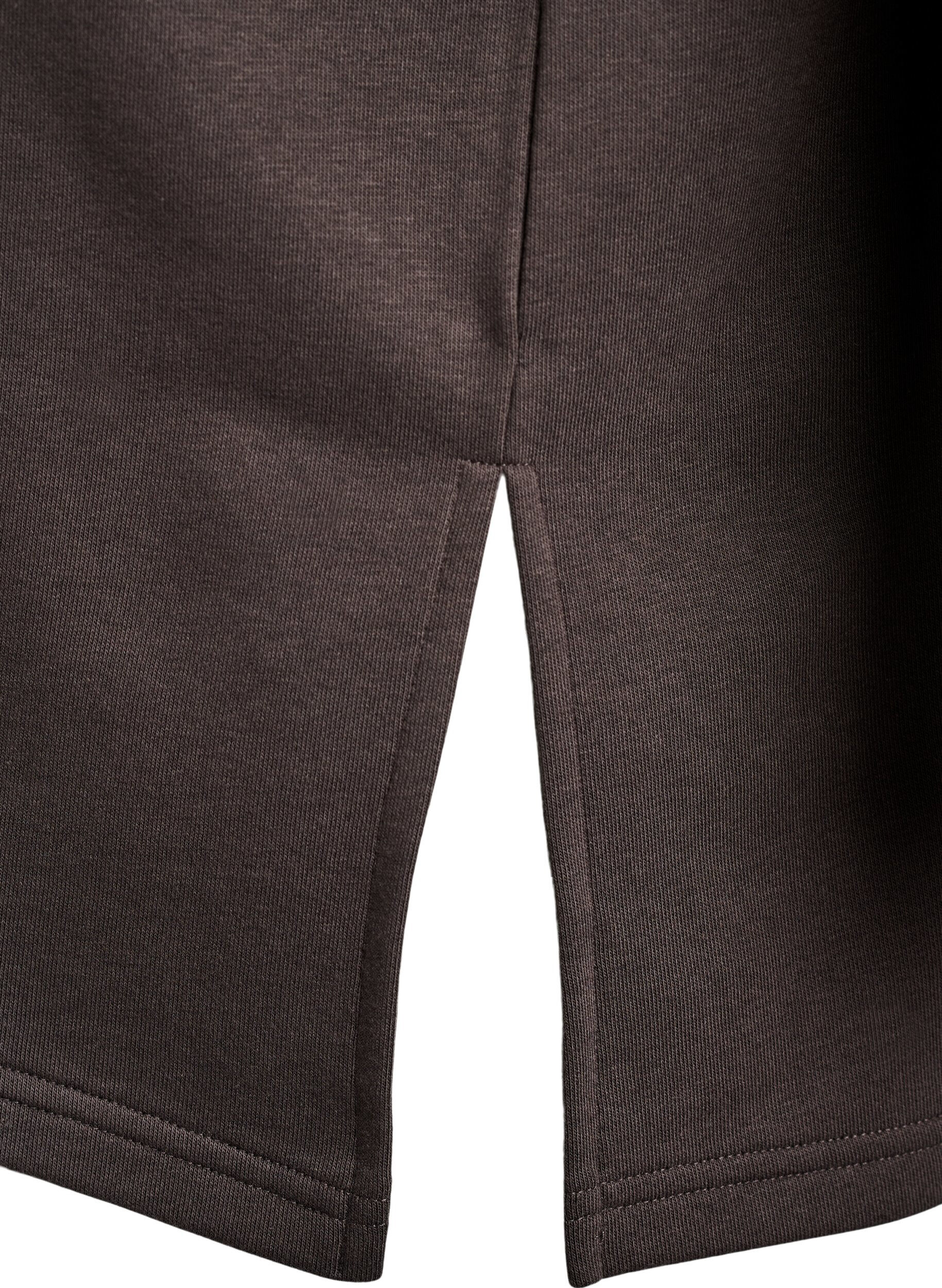 Zizzi T-shirt dresowy w rozmiarze oversize, Brązowy, Packshot image number 3