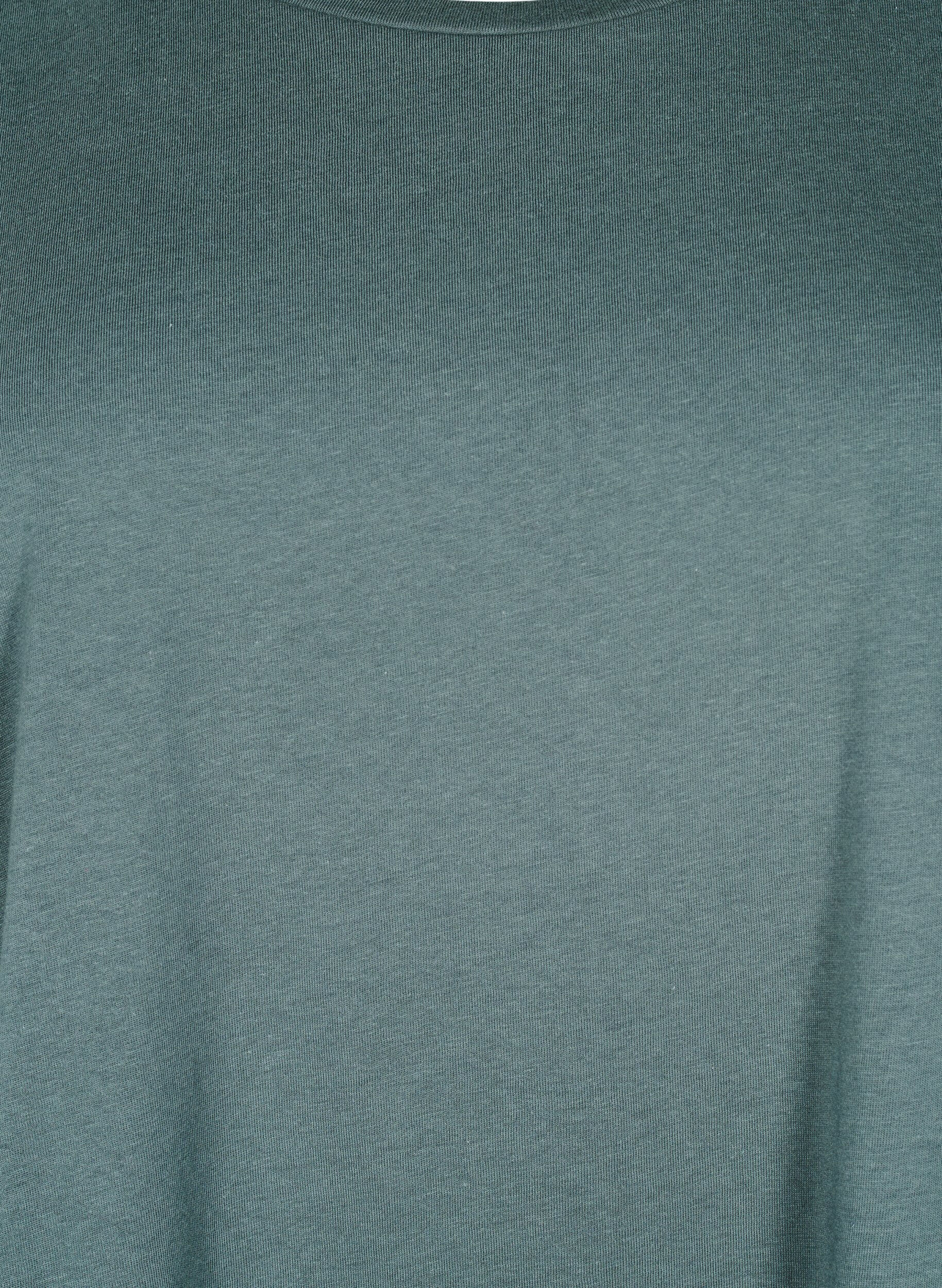 ZizziT-shirt z kr&oacute;tkim rekawem z mieszanki bawelny, Zielony, Packshot image number 2