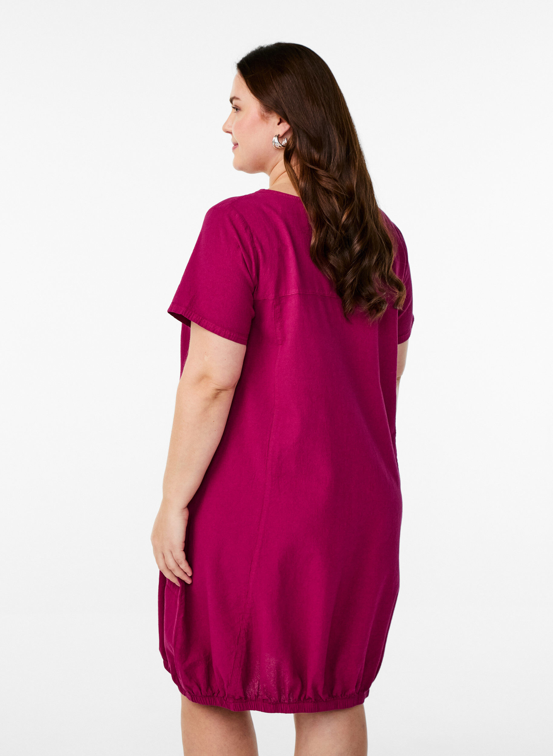 ZizziBawelniana sukienka z kr&oacute;tkim rekawem, Czerwony, Model image number 2