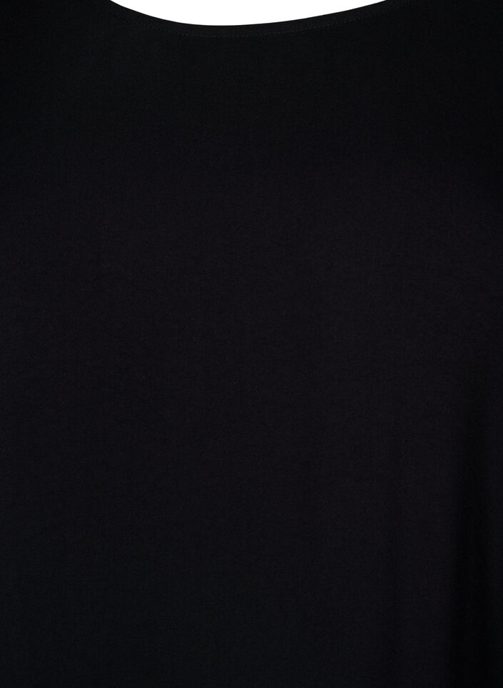 Flash – sukienka z wiskozy z wcieciem, Czarne, Packshot image number 2