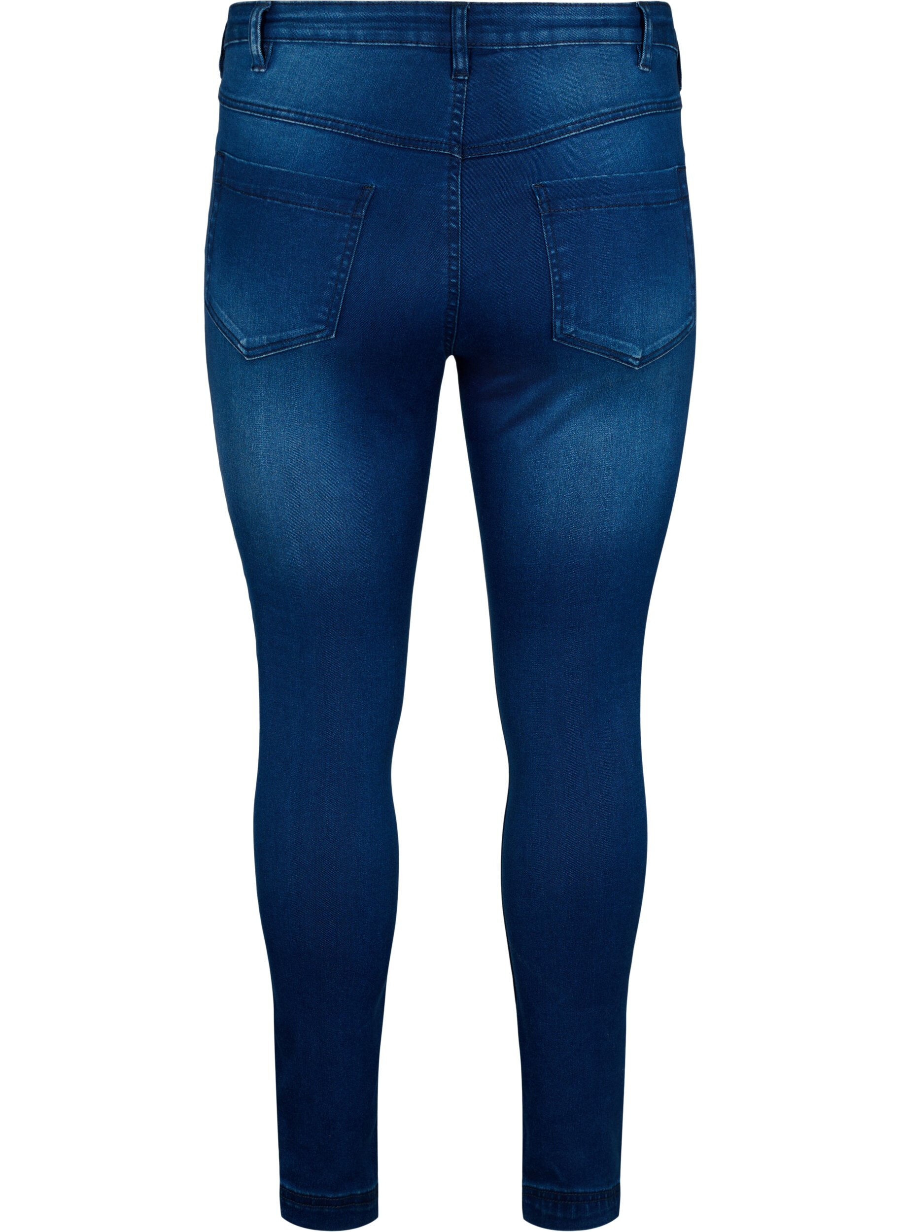 ZizziSuper waskie jeansy Amy z wysokim stanem, Blue Denim, Packshot image number 1