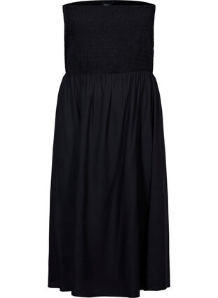 Sukienka plazowa z wiskozy z luznym topem, Black, Packshot image number 0