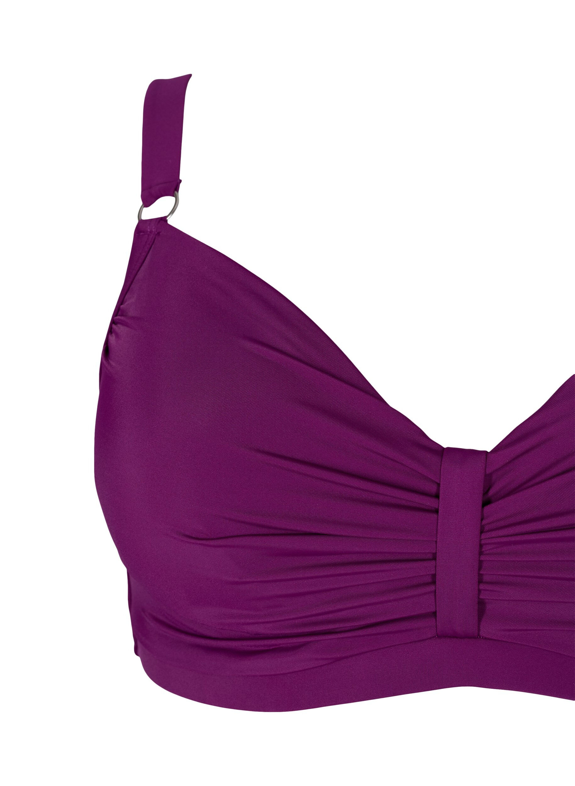 Zizzi Bikini top with underwire, Dark Purple, Packshot image number 2