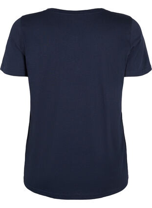Bawelniana koszulka z nadrukiem, Navy Blazer SUN, Packshot image number 1