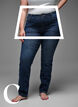 Jeansy slim fit z regularnym stanem, Dark Blue, Model image number 2