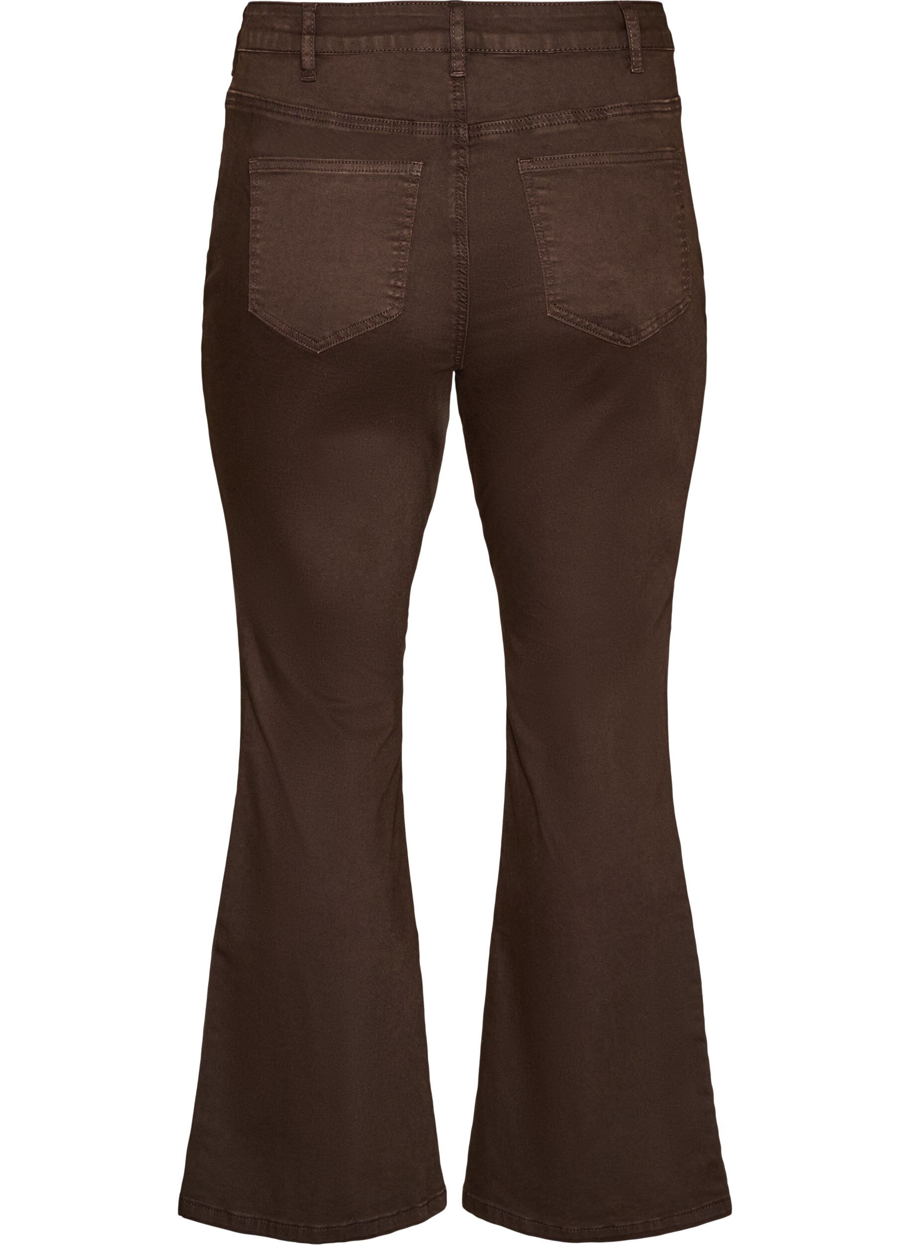 ZizziJeansy bootcut Ellen z kolorowego denimu, Brązowy, Packshot image number 1