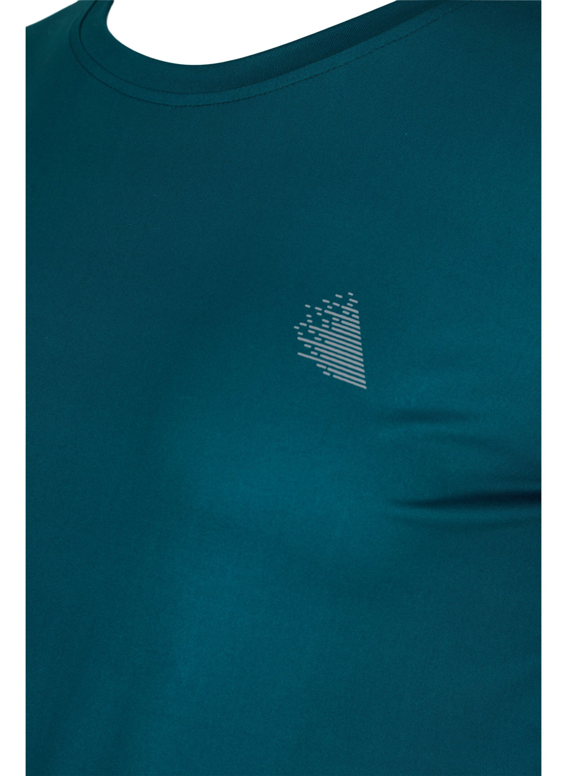 Zizzi Maternity gym t-shirt, Deep Teal, Packshot image number 2