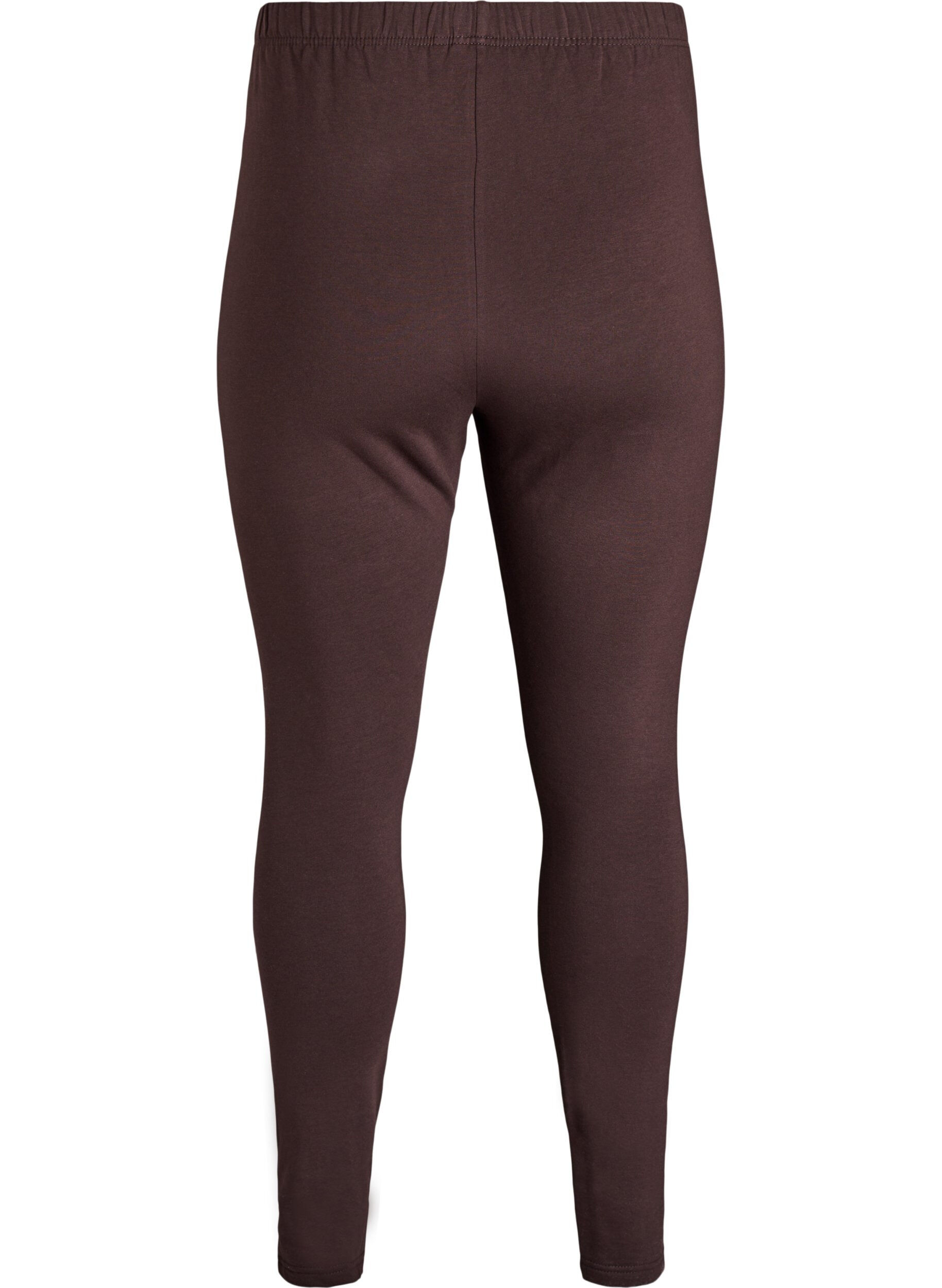 Zizzi Bawelniane legginsy z podszewka, Brązowy, Packshot image number 1