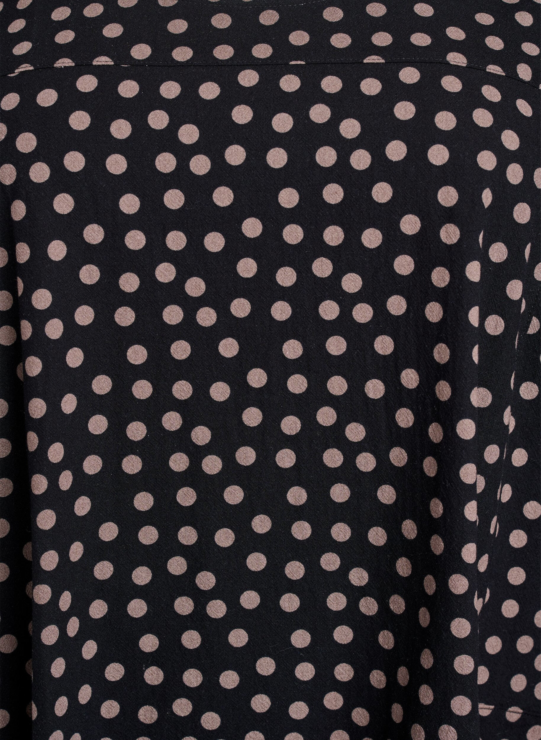 Zizzi Bawelniana sukienka z nadrukiem i kr&oacute;tkimi rekawami, Brązowy, Packshot image number 2