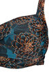Bikinikowy top z wysci&oacute;lka i nadrukiem, Niebieskie, Packshot image number 2