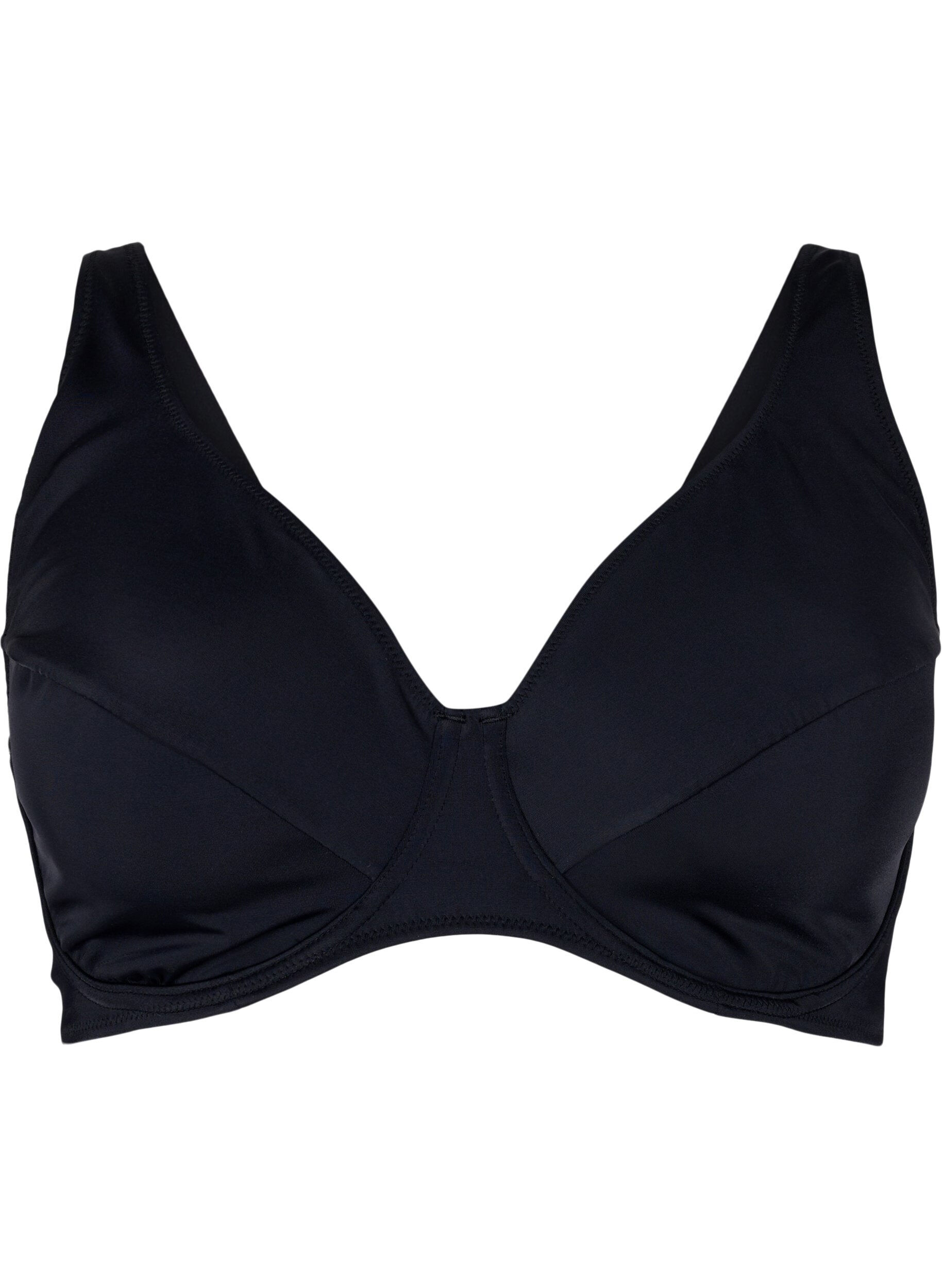 Zizzi G&oacute;ra od bikini z fiszbinami, Black, Packshot image number 0