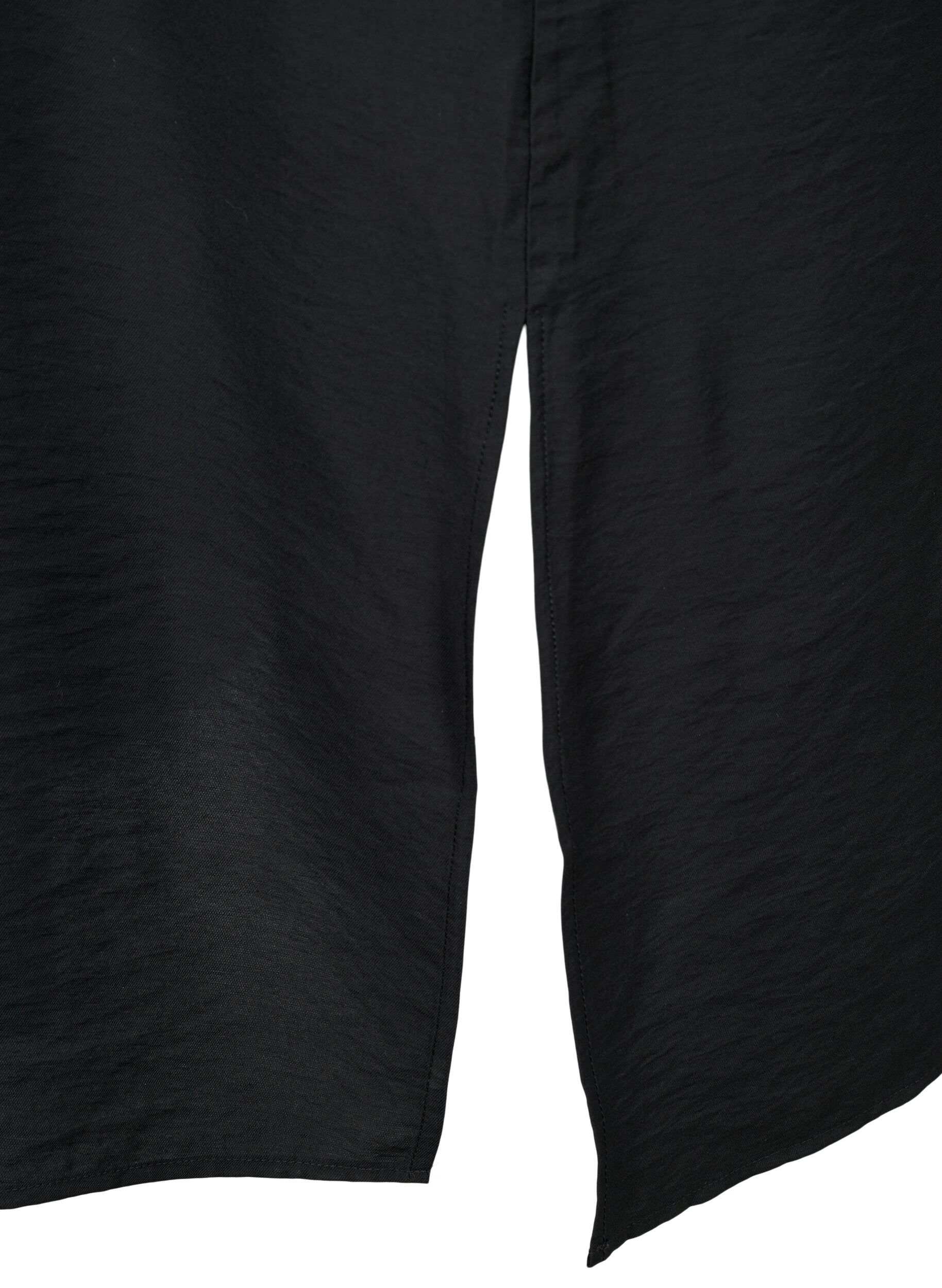 Zizzi Sukienka na jedno ramie z wiskozy, Czarne, Packshot image number 3