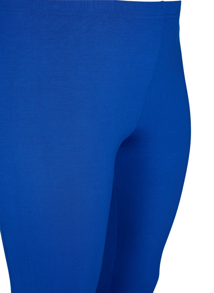 3/4-length wiskozowe legginsy w stylu basic, Niebieskie, Packshot image number 2