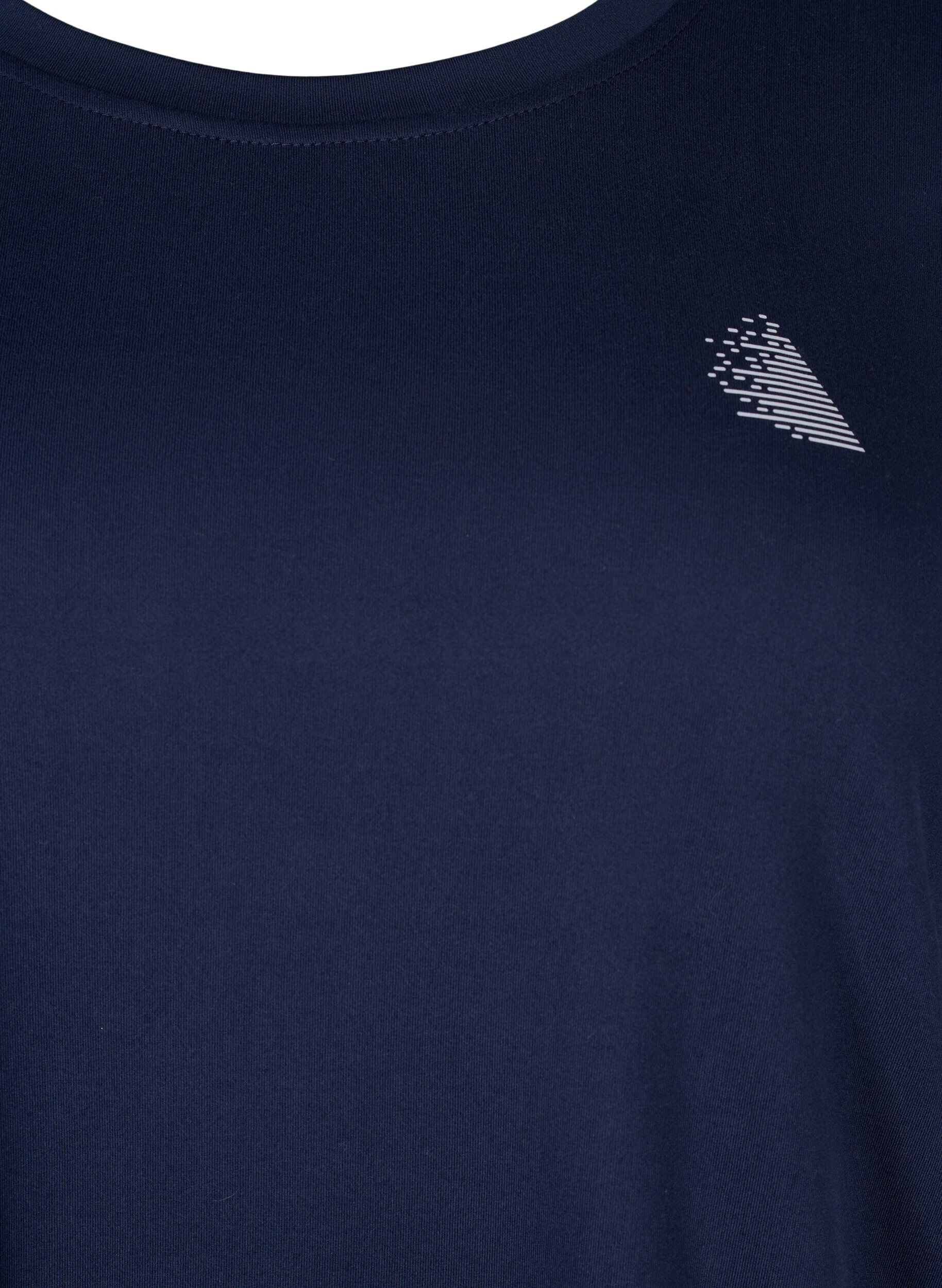 Zizzi Koszulka do cwiczen z rekawami 3/4, Niebieskie, Packshot image number 2