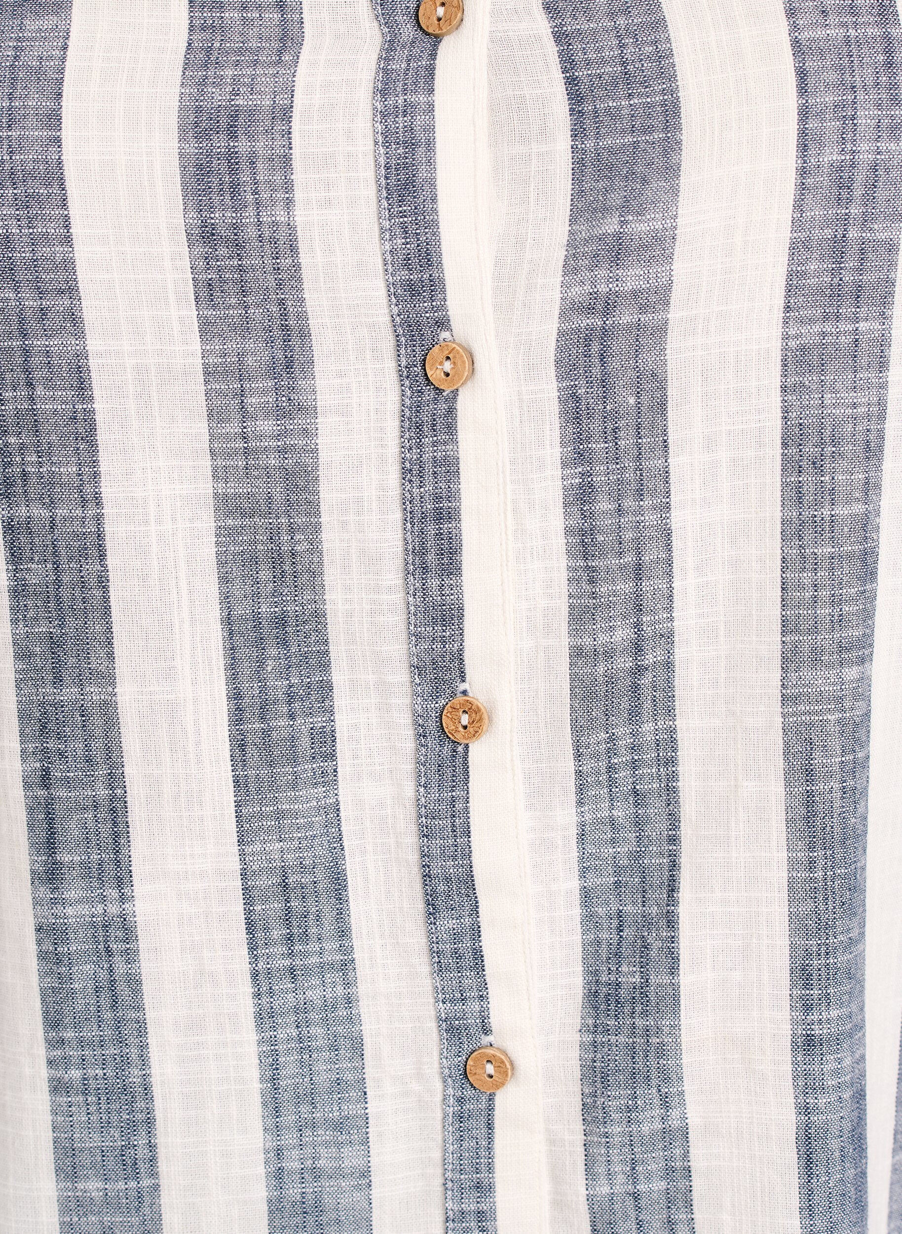 Zizzi Bawelniana bluzka z dekoltem V, Niebieskie, Packshot image number 2