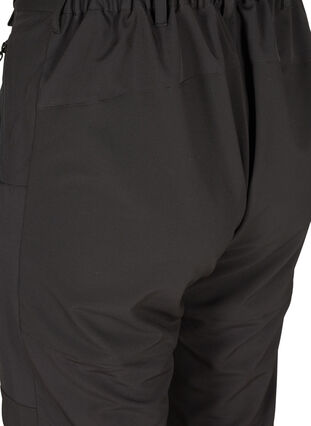 Spodnie trekkingowe z kieszeniami, Black, Packshot image number 3