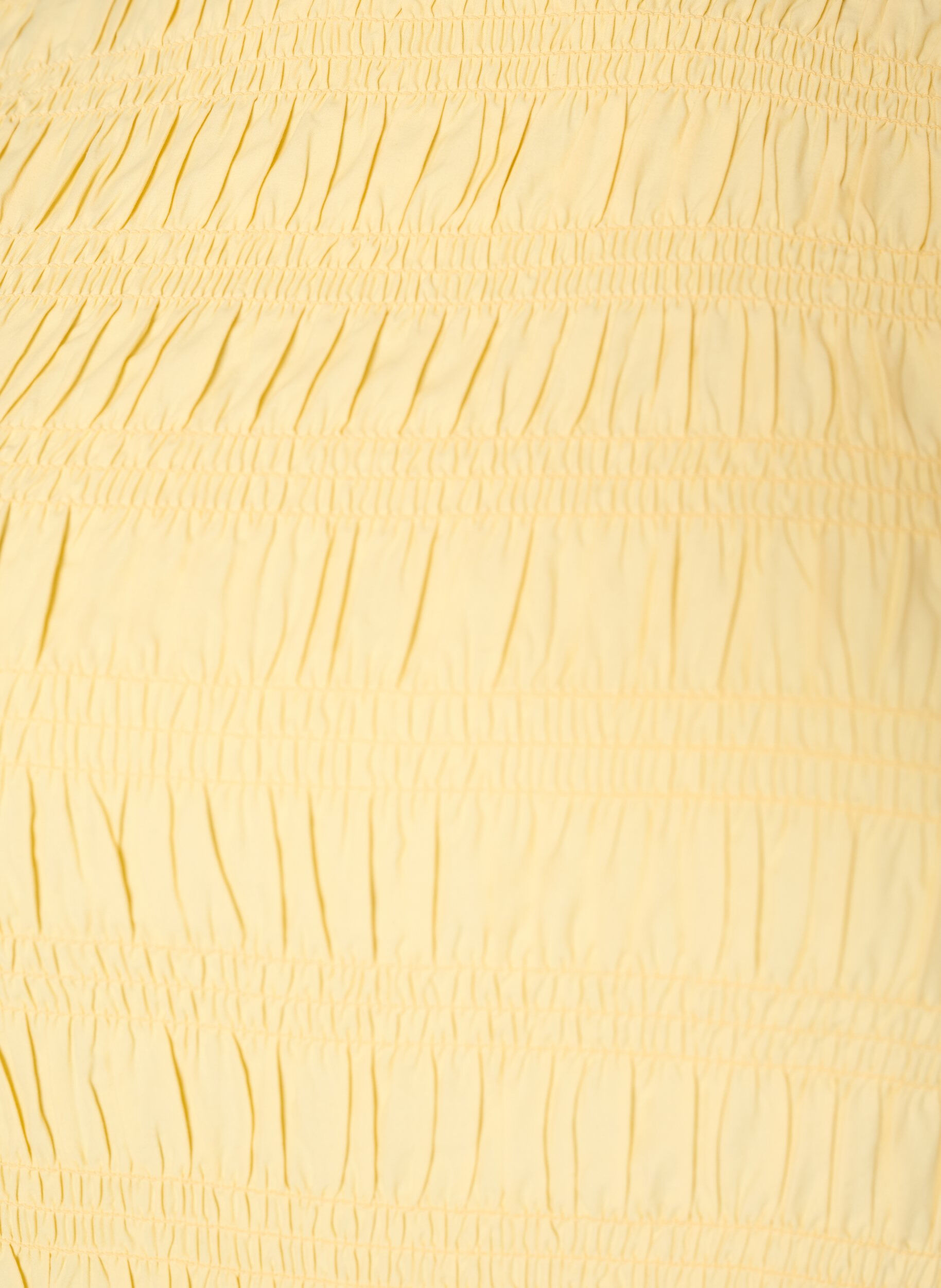 ZizziBluzka z kolnierzykiem w ksztalcie l&oacute;dki i peplumowym wycieciem na dole, Ż&oacute;łty, Packshot image number 2