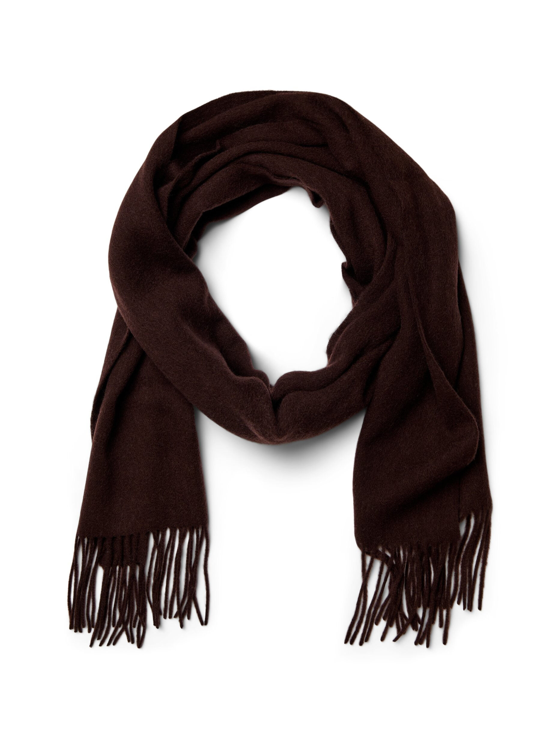 Welniany szalik z fredzlami