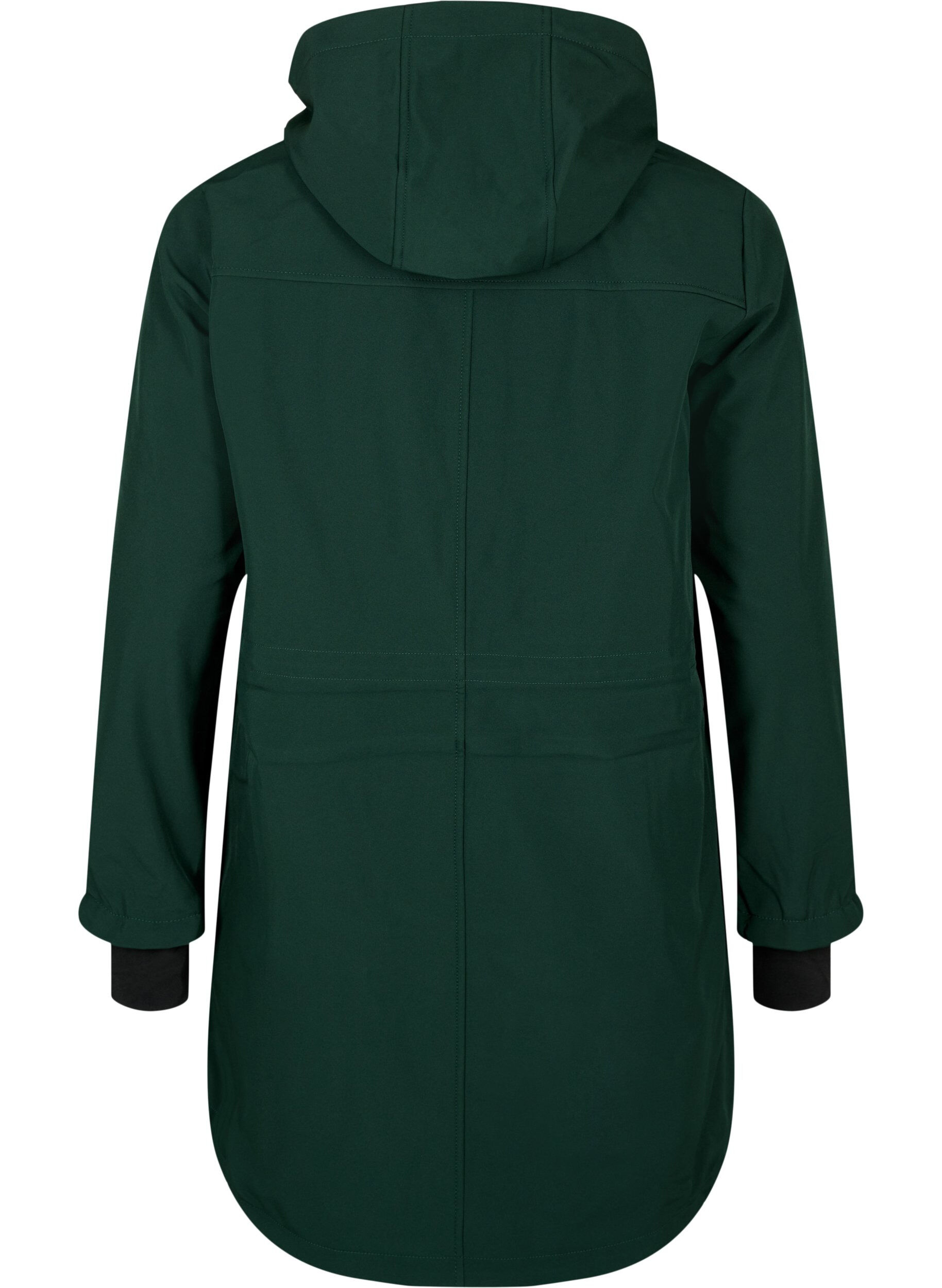 ZizziKurtka softshell z odpinanym kapturem, Zielony, Packshot image number 1
