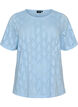Dzersejowa koszulka z azurowym wzorem, Niebieskie, Packshot image number 0