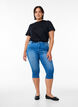 Amy capri jeans z wysokim stanem i bardzo dopasowanym krojem, Niebieskie, Model image number 0