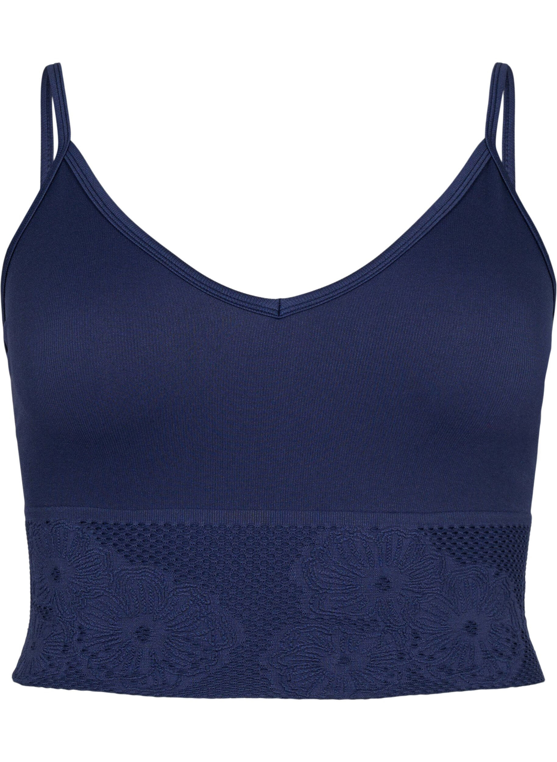 Zizzi Bezszwowy biustonosz, Peacoat ASS, Packshot image number 0