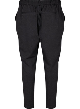 Spodnie nad kostke z kieszeniami, Dark Grey Melange, Packshot image number 1