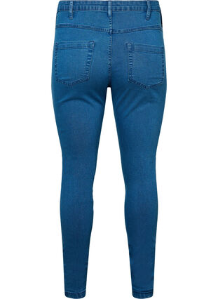 Bardzo waskie jeansy Amy z wysokim stanem, Mid Blue, Packshot image number 1