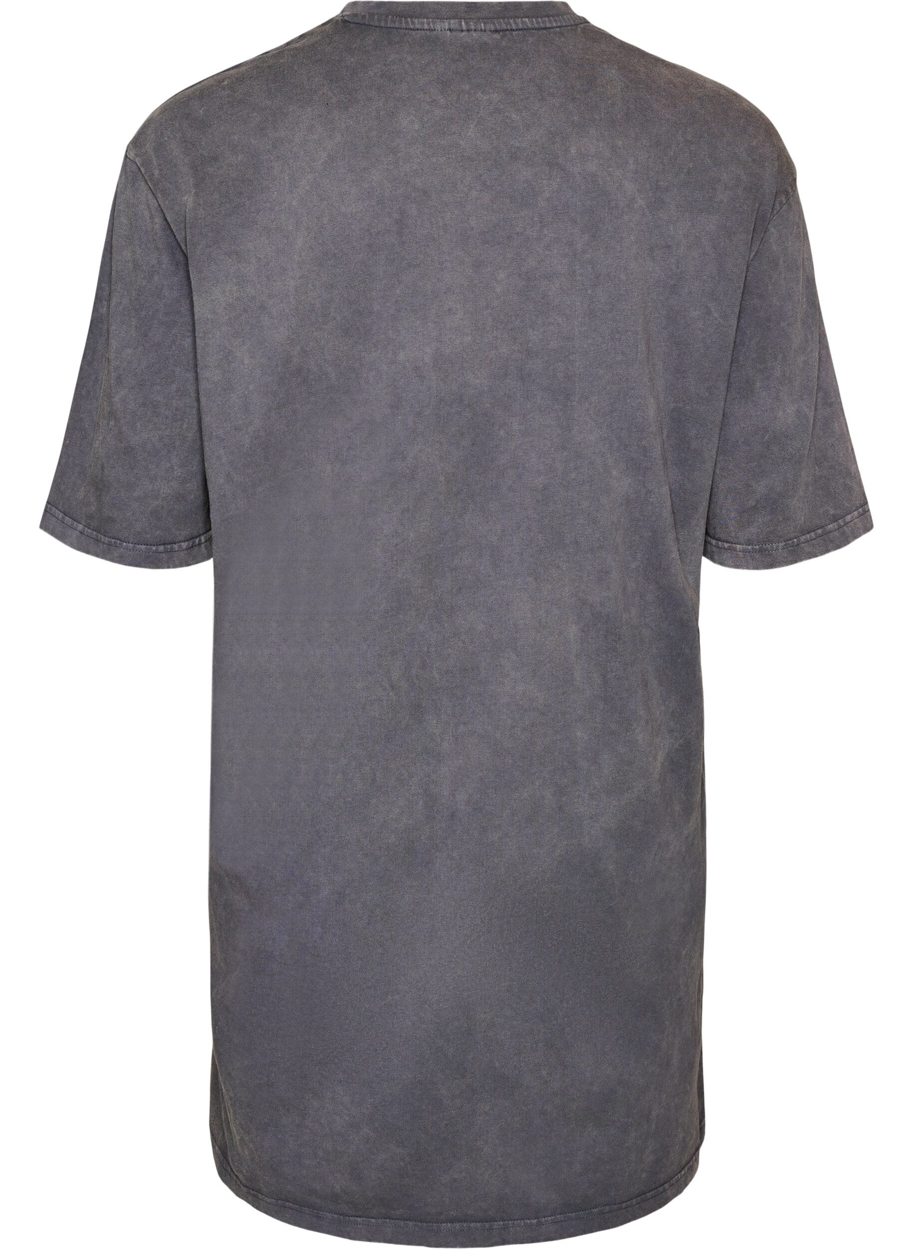 ZizziLuzna sukienka T-shirt z efektem sprania, Szary, Packshot image number 1