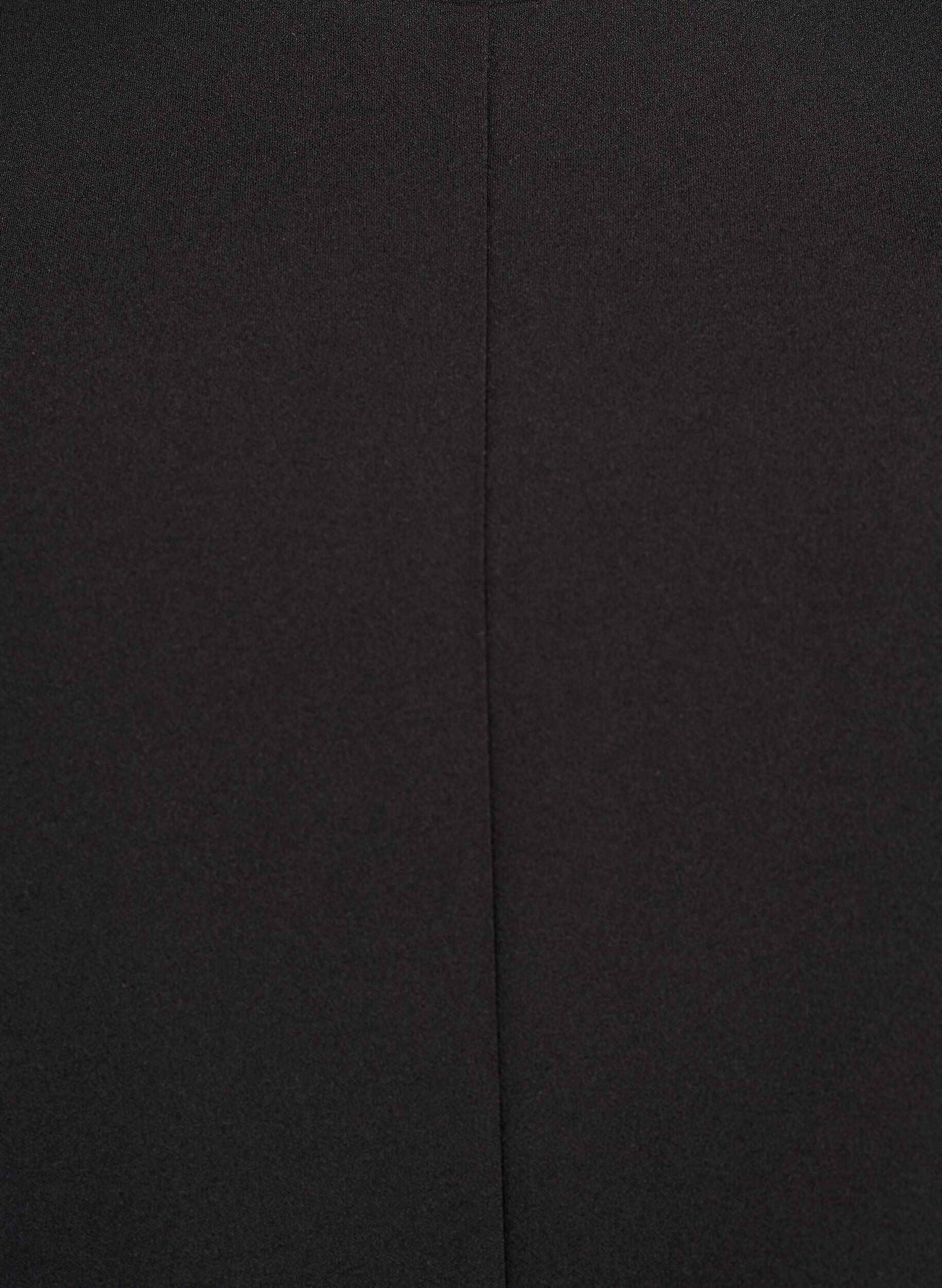 Zizzi Bluzka z kr&oacute;tkim rekawem i klinami modelujacymi sylwetke, Czarne, Packshot image number 2