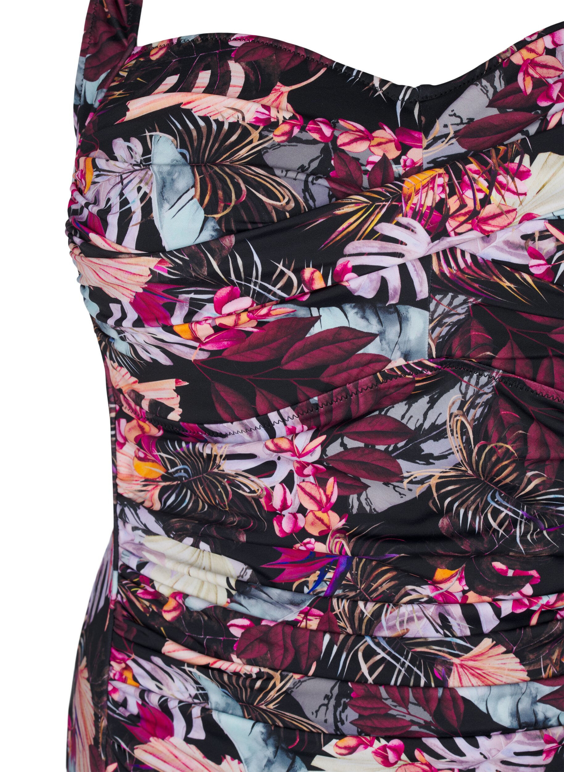 Zizzi Usztywniany kostium kapielowy z nadrukiem, Czerwony, Packshot image number 2