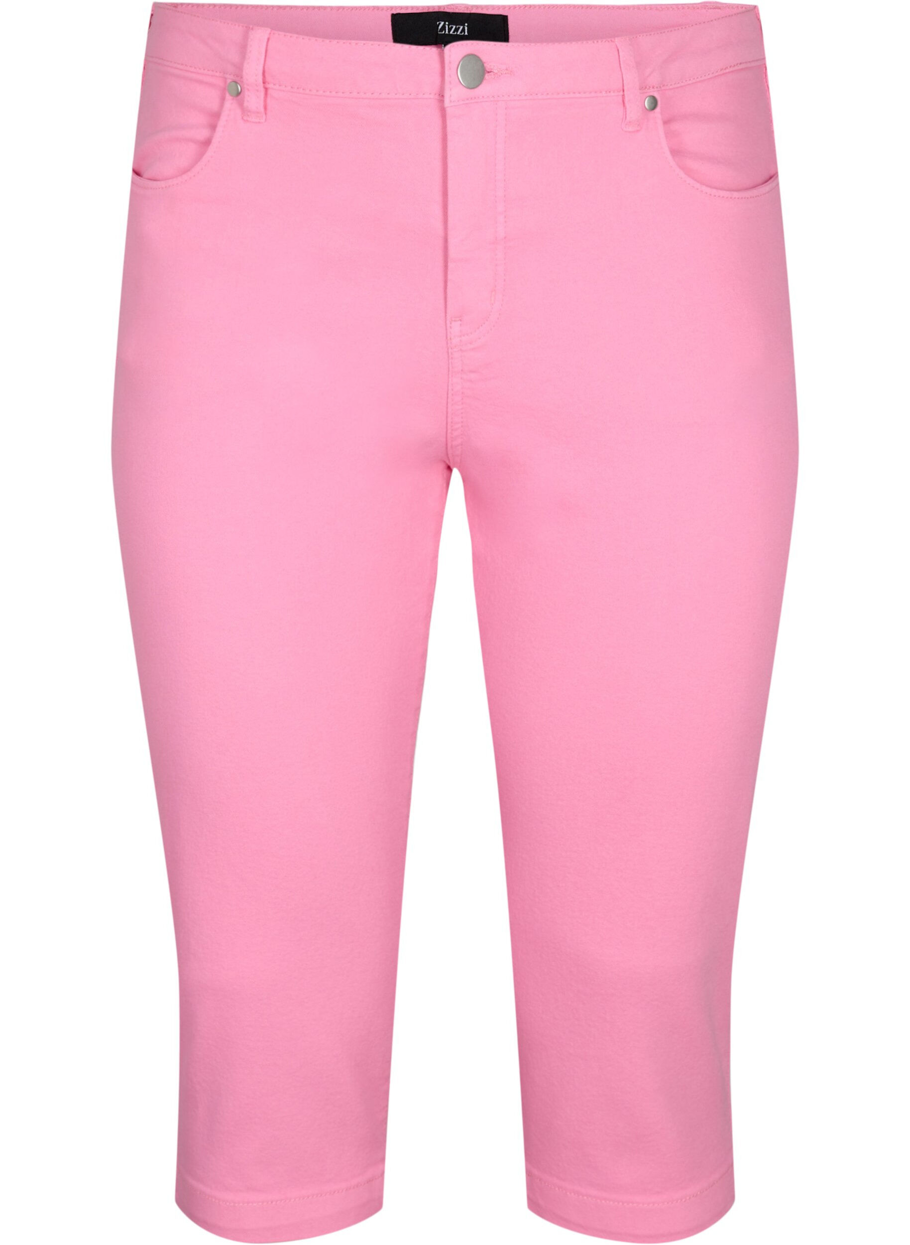 Zizzi Obcisle spodnie Emily capri, Rosebloom, Packshot image number 0