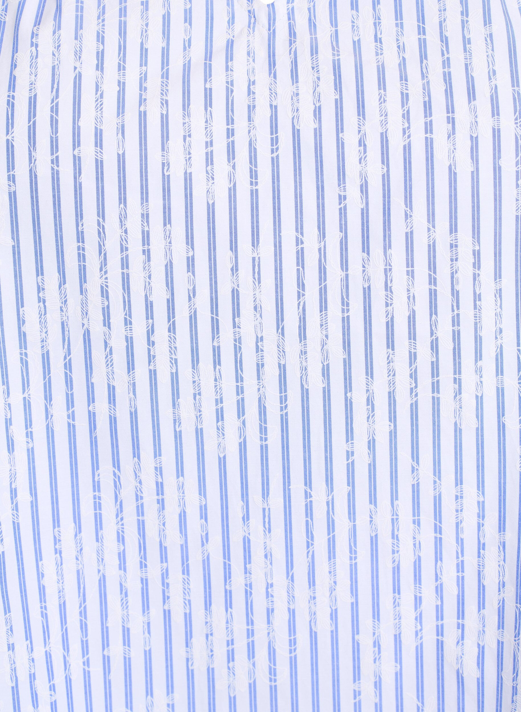 Zizzi Bluzka bez rekaw&oacute;w w paski z kwiatowym nadrukiem, Niebieskie, Packshot image number 2