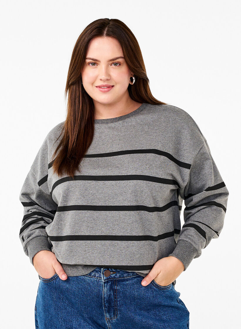 Bluza w paski, MGM w. Black Stripe, Model image number 0