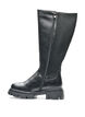Dlugie buty z zeberkowymi wstawkami, Czarne, Packshot image number 3